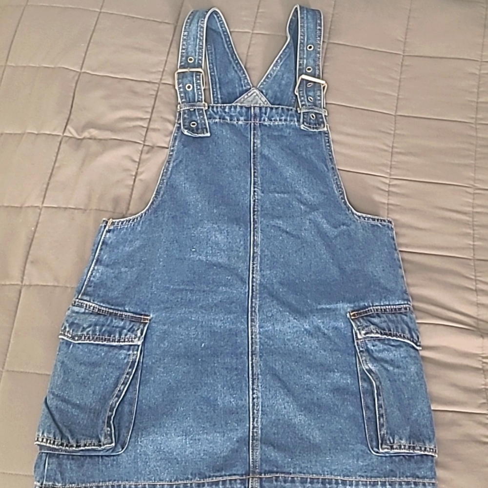 Forever 21 Denim Overall Dress Size M